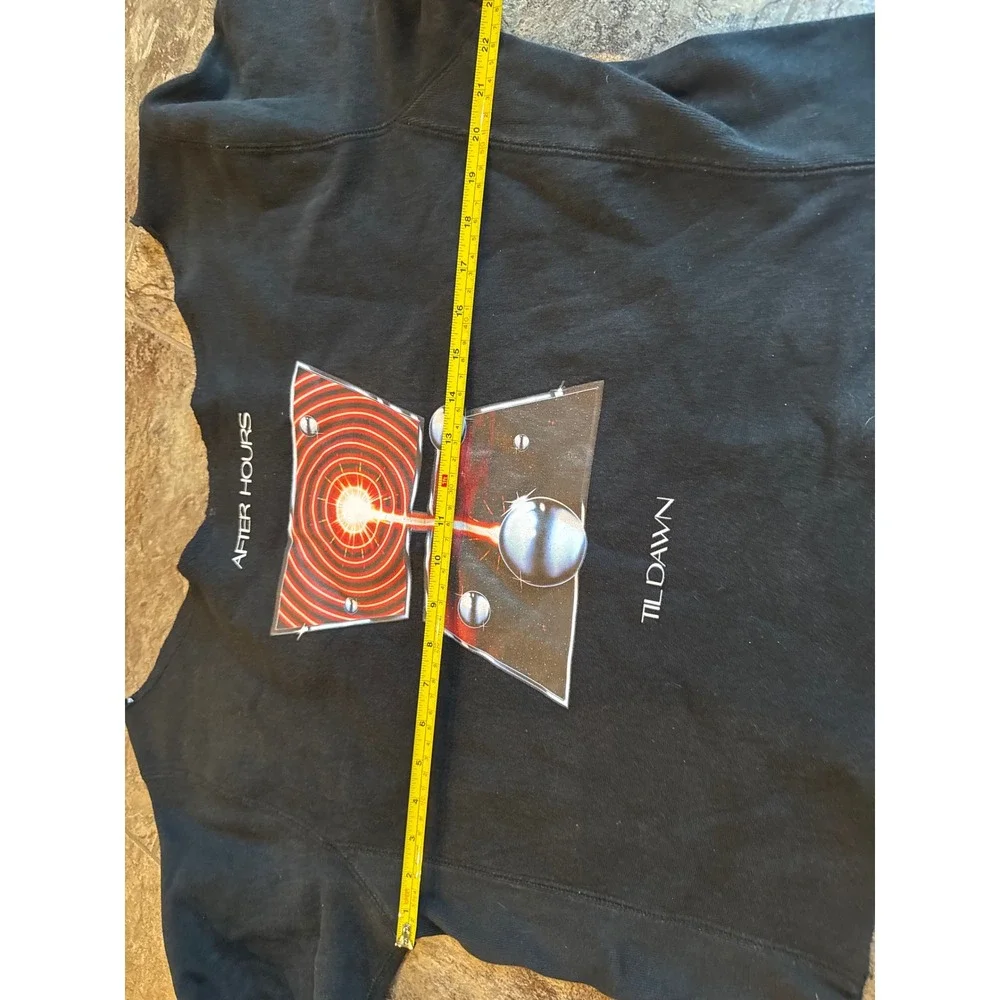 The Weeknd After Hours Til Dawn Tour Merch Black‎ Cropped Sweatshirt Crewneck